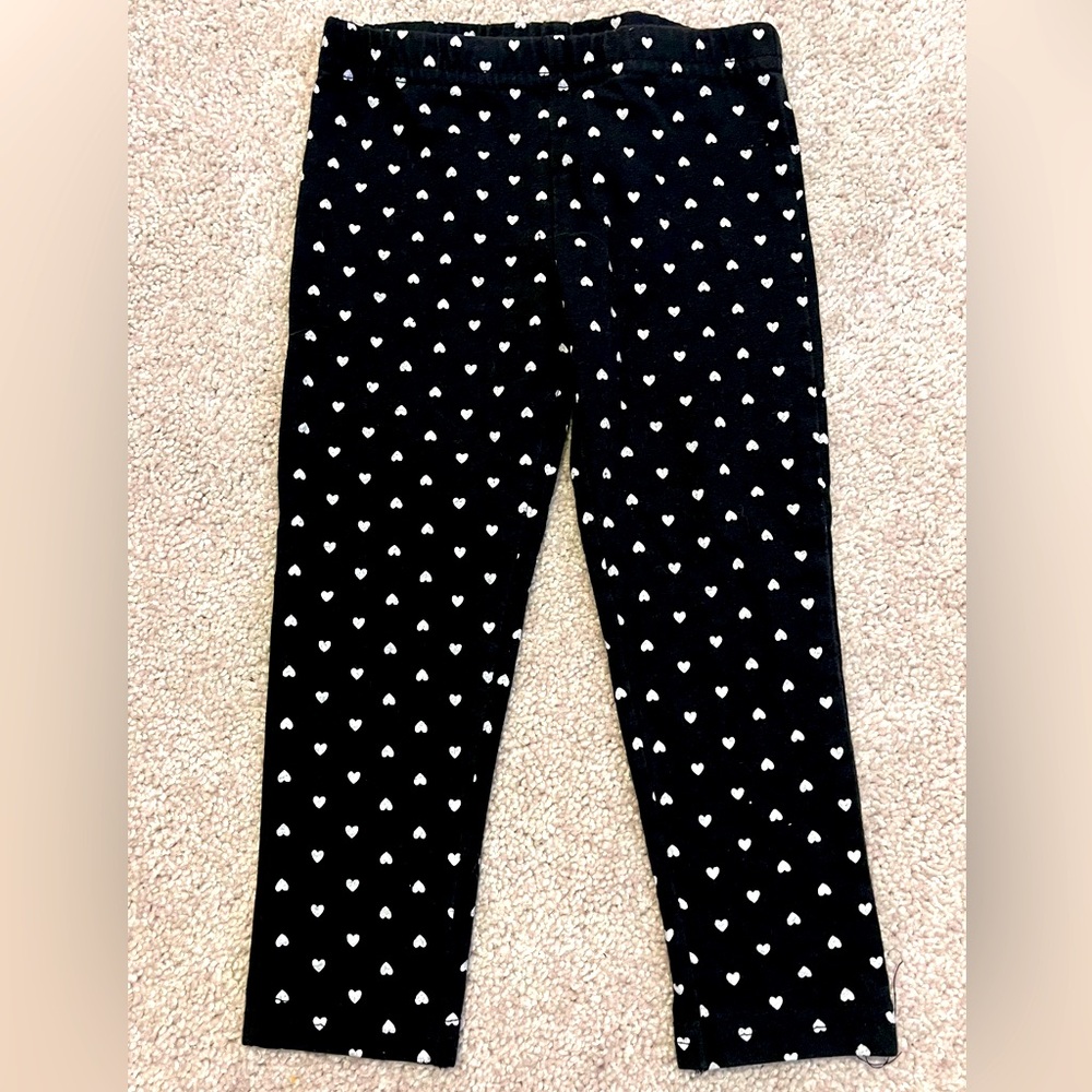 ⭐️ 5/$25 ⭐️ Girls 18M Black and White Polka Dot Leggings